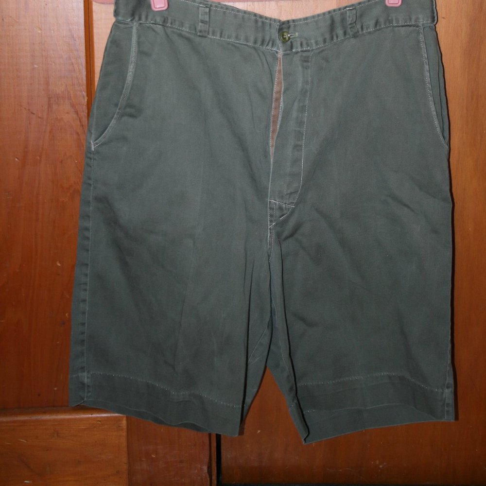 Vintage Jantzen mens shorts olive green 32 w